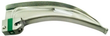 L3-152F: Green Spec. Economical MacIntosh Fiber Optic Laryngoscope Blade Sizes 0 1, 2, 3, 4, 5. Can be used as Single use or multiple use